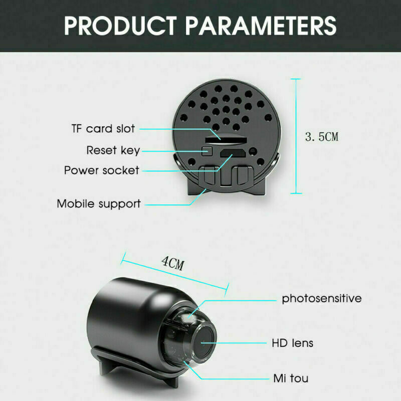 FREE 64G HD Hidden Spy Nanny Camera Wireless Wifi Home Security Night Vision HD 1080P