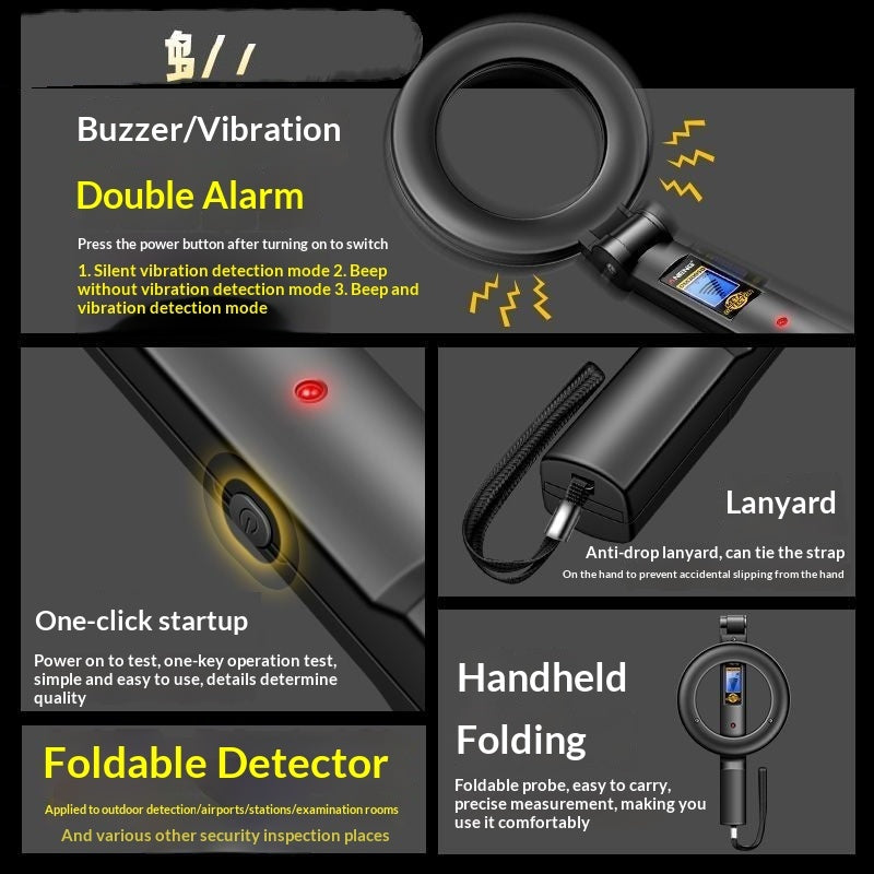 Handheld Foldable Metal Detector